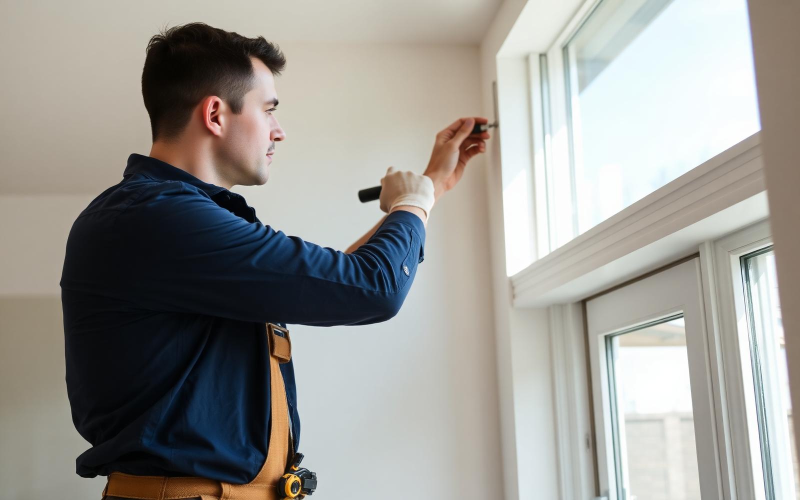 Nova Era craftsman repairing interior trim in a Treasure Valley home